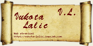 Vukota Lalić vizit kartica